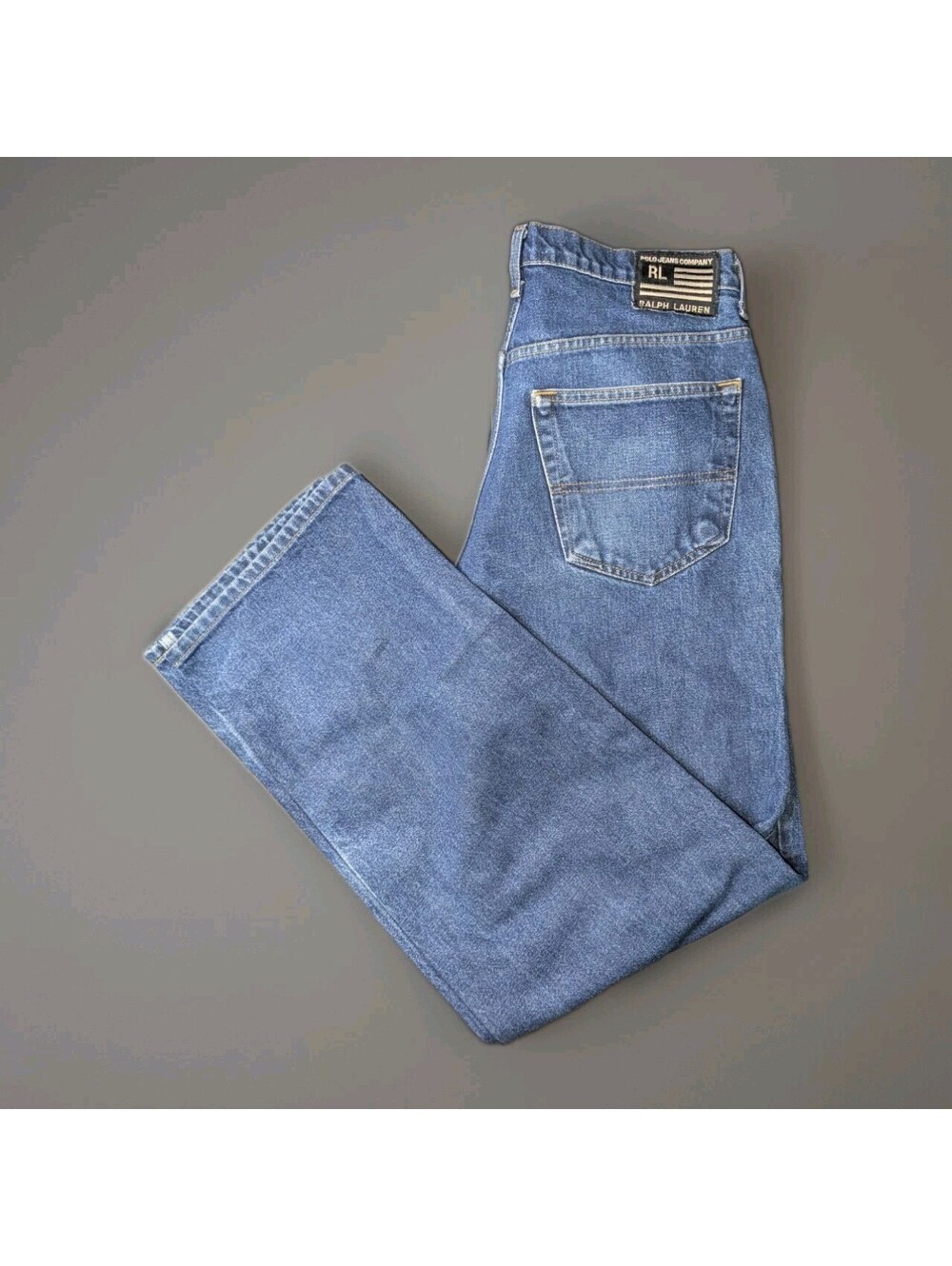Polo Jeans Company Ralph Lauren Blue Jeans 34x34 Loose Fit Vintage